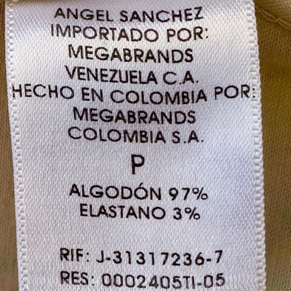 VTG 1980s Angel Sanchez Cotton Shift Mini Dress Paint Splatter Designer - Picture 5 of 7